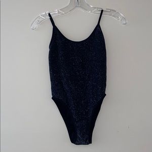 Forever 21 Black Sparkly body suit XS/S